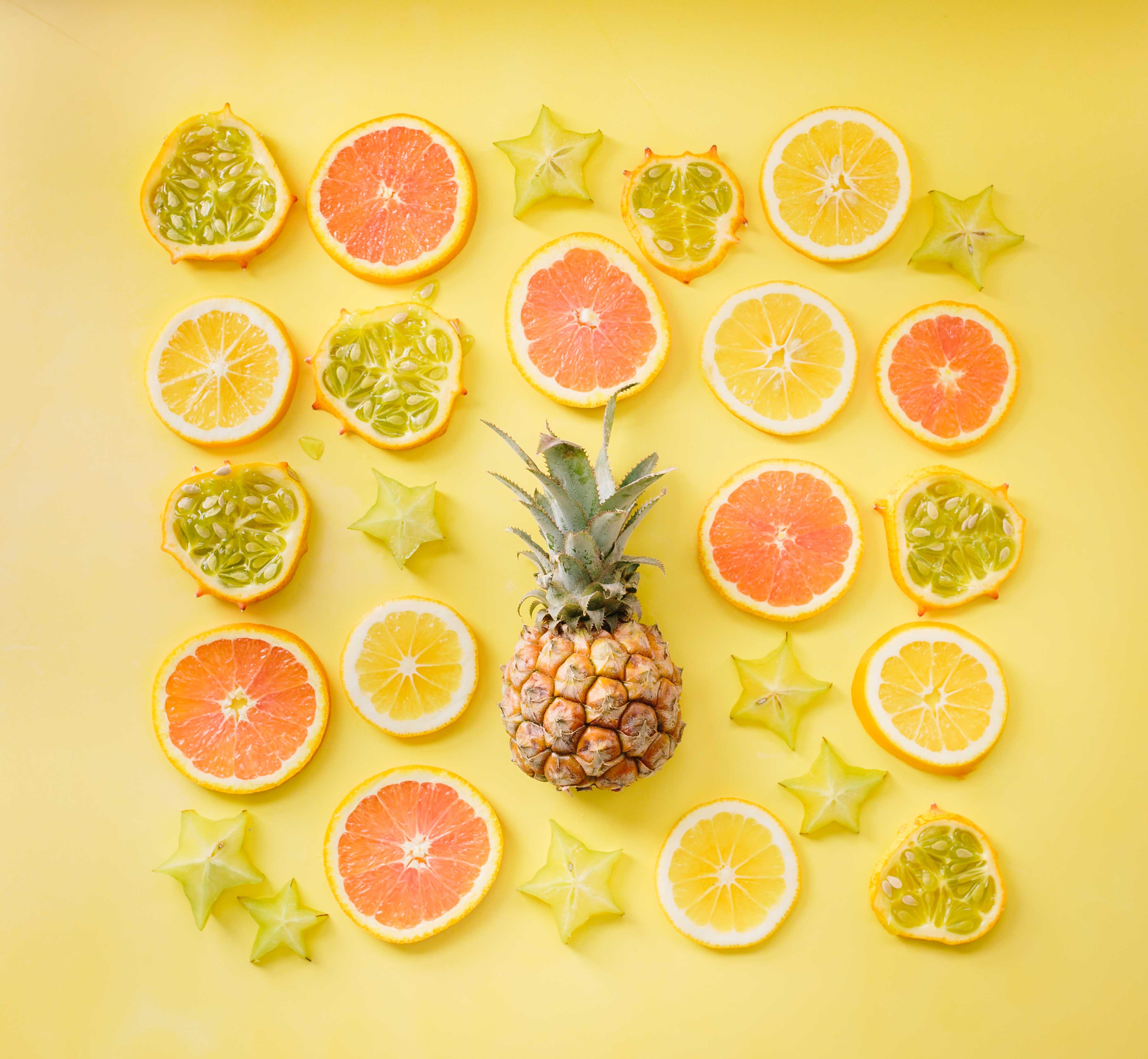 Pineapple Images with slices