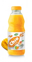 250ml Glass bottle Good Healthy mango Flavor Chia Seed