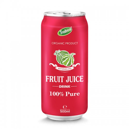 500ml aluminum can 100 Pure Watermelon Fruit Juice