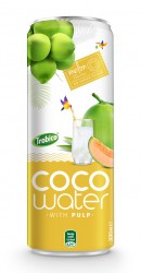 Pure Coconut Water with Melon juice 330ml alu sleek can Trobico Brand (or OEM) - CW062020