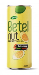 Betel Nut Energy Drink 250ml Alu Can Trobico Brand 01 (OEM accepted)