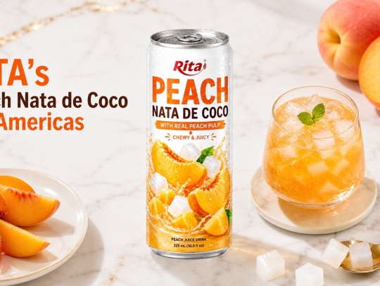RITA's Peach Nata de Coco Brings Authentic Texture to the Americas Beverage Market