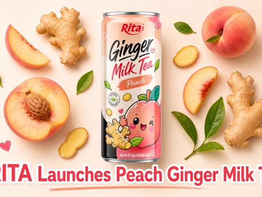 RITA Introduces Innovative Ginger Milk Tea with Peach Flavor to RTD Market