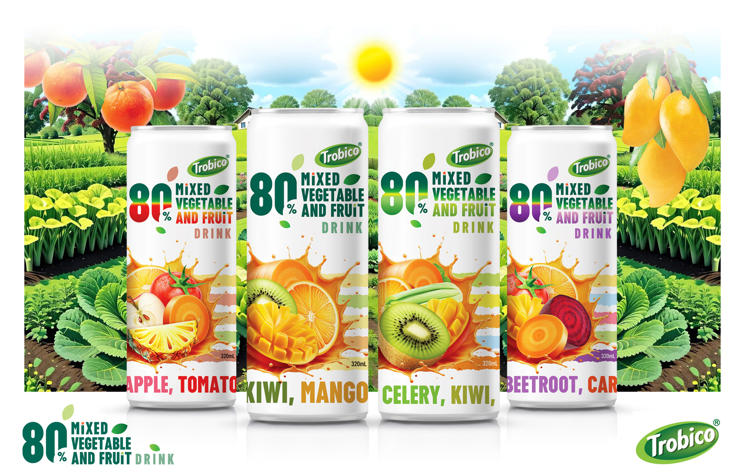 Poster 80 Mixed vegetable and fruit drink 01