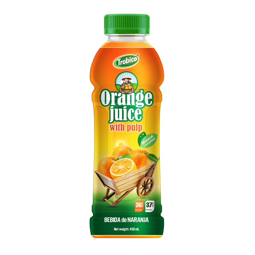 Orange juice with Pulp Pet 450ml v1