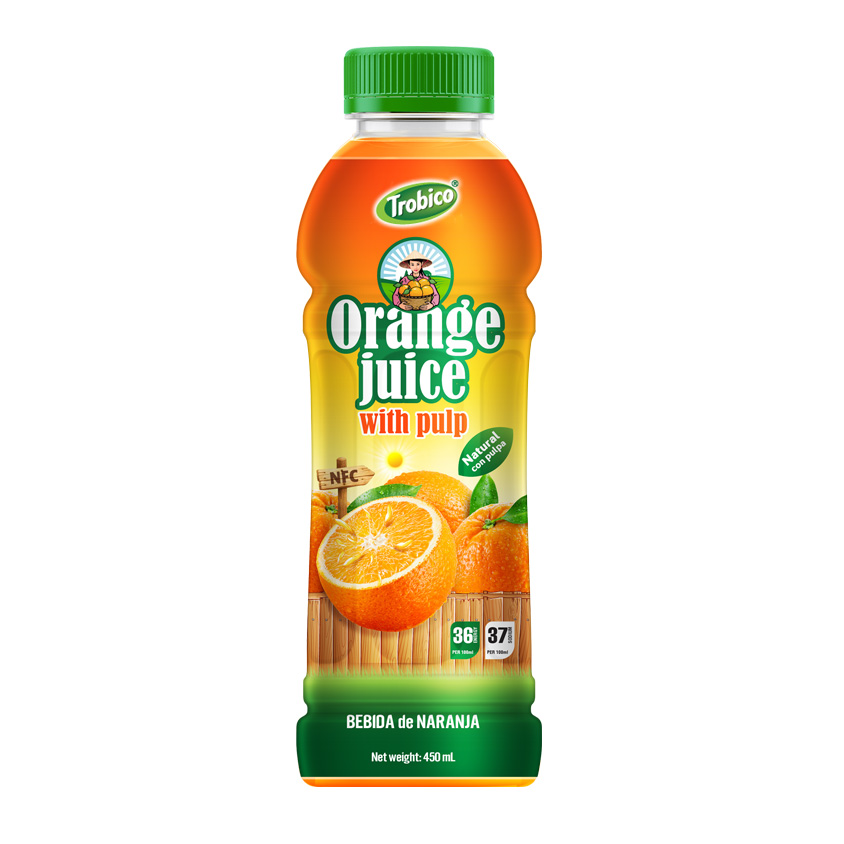 Orange juice with Pulp Pet 450ml v2