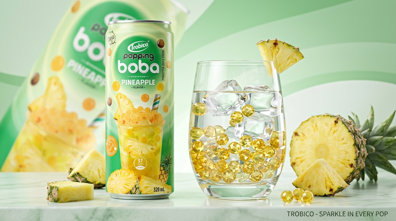 Trobico Pineapple Popping Boba Juice 1
