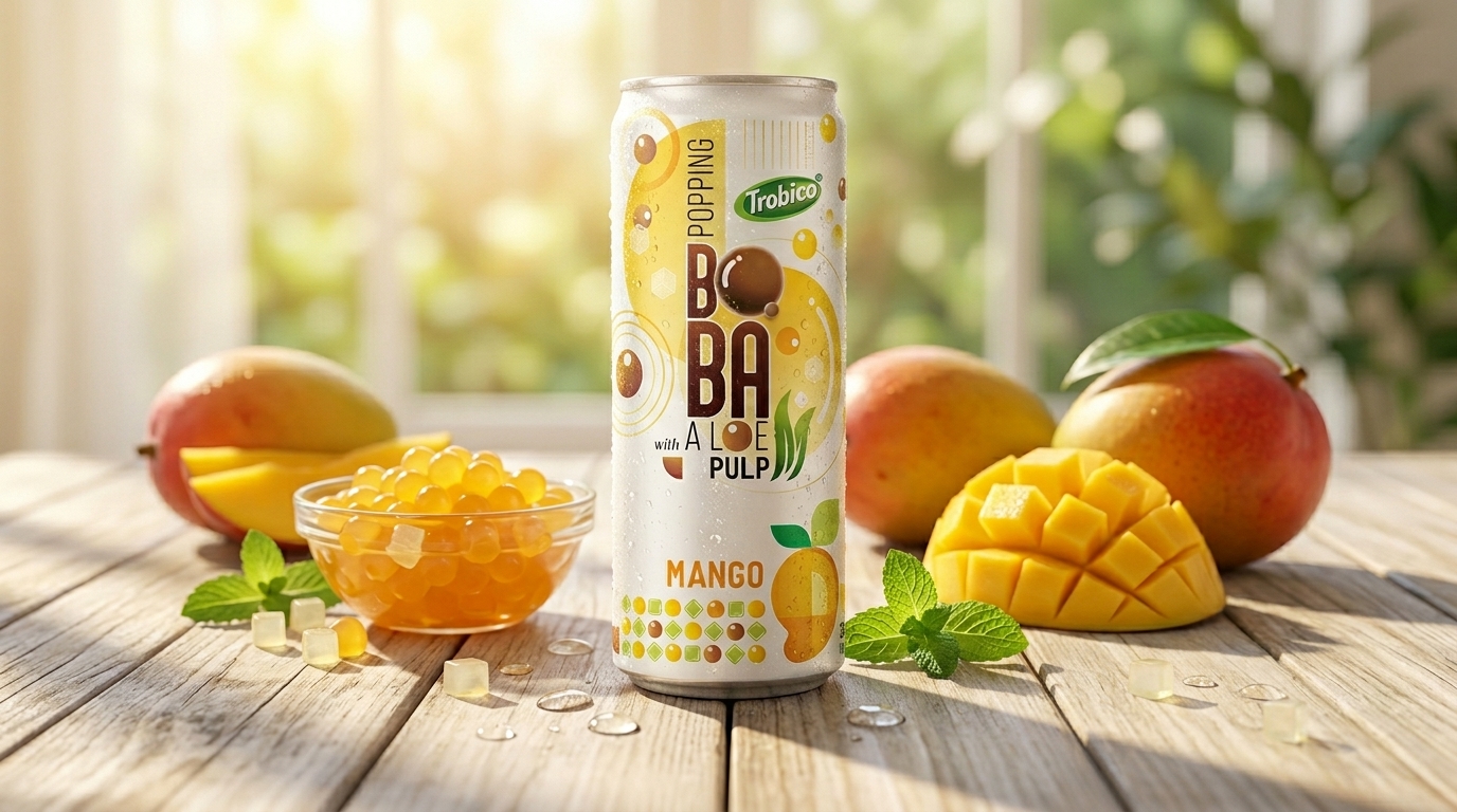 Boba tea mango 2