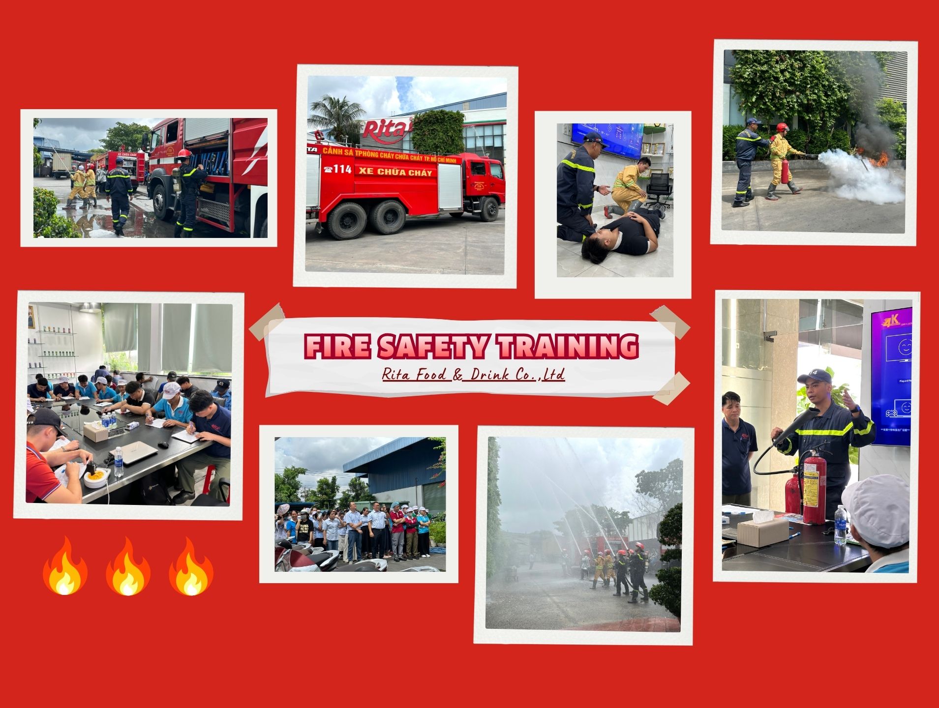 Rita Food & Drink Organizes Comprehensive Firefighting Training Course: Enhancing Awareness and Ensuring Labor Safety