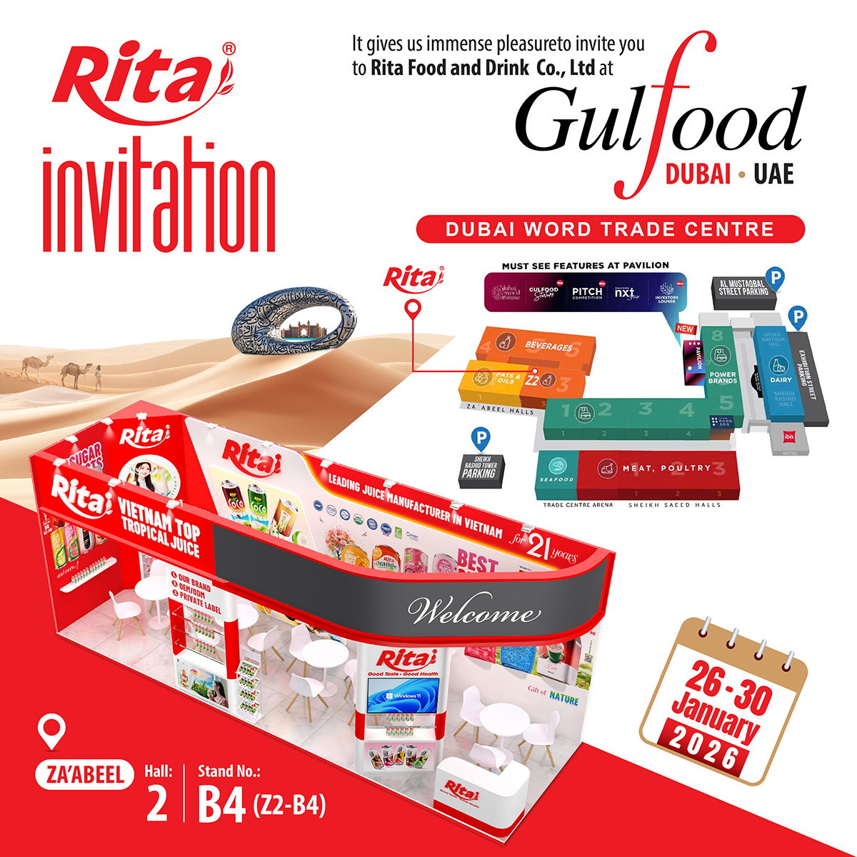 Gulfood Dubai exhibition food and beverage 2026