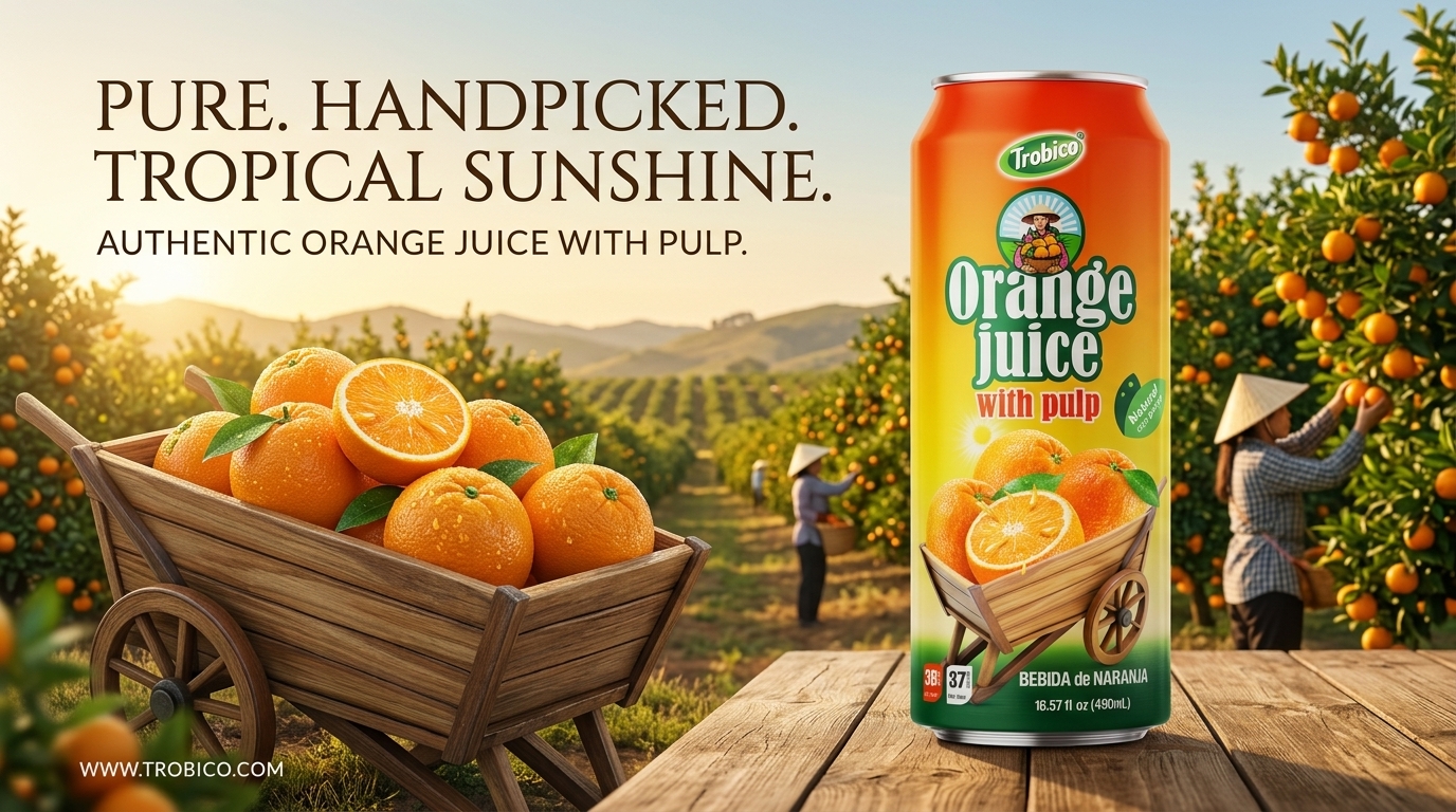 Trobico Orange juice 490ml Can