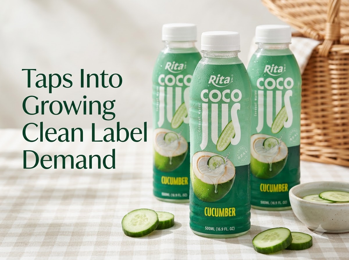 Coconut Water With Cucumber Juice Taps Into Growing Clean Label Demand