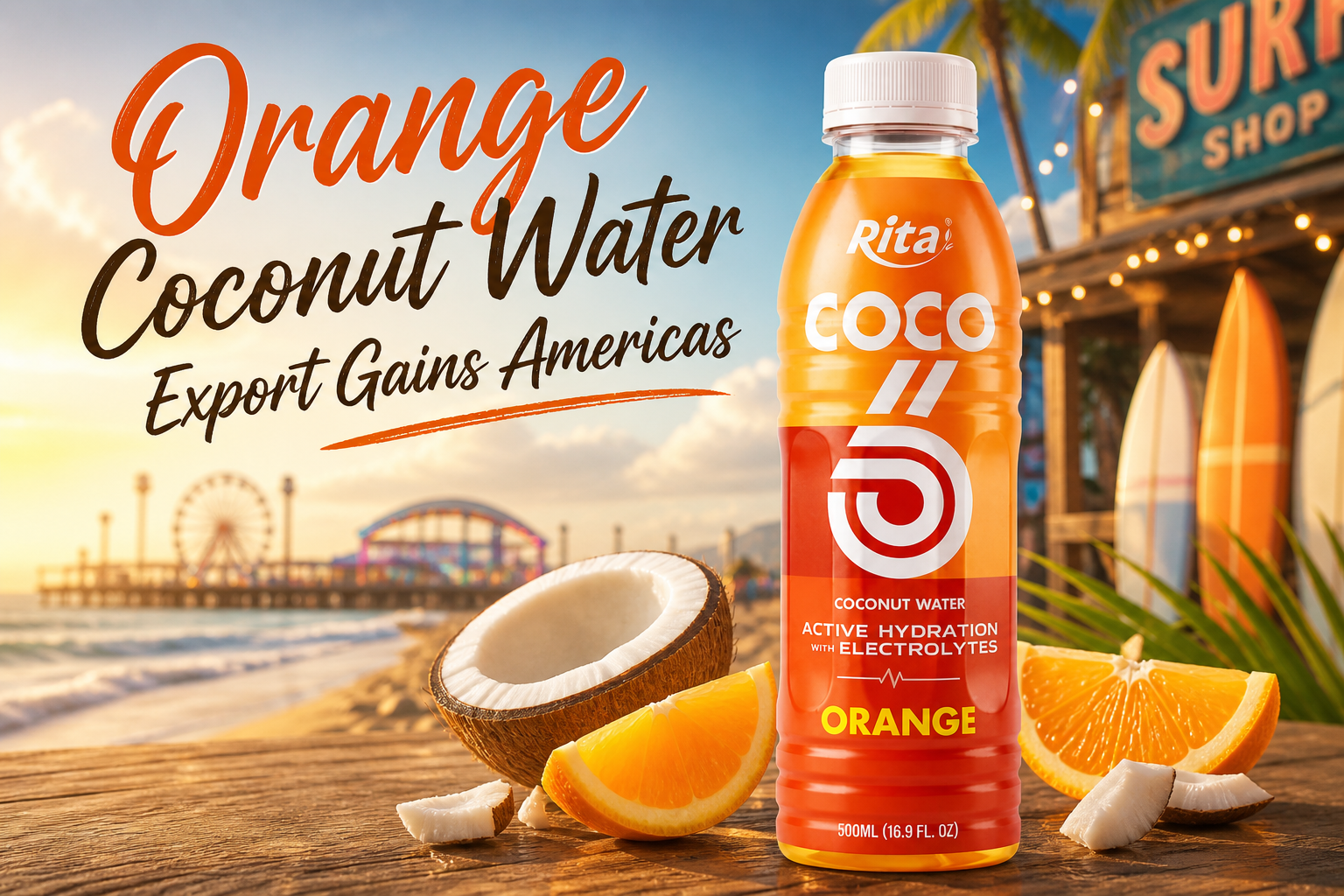 Orange Coconut Water with Electrolytes Export Gains in Americas