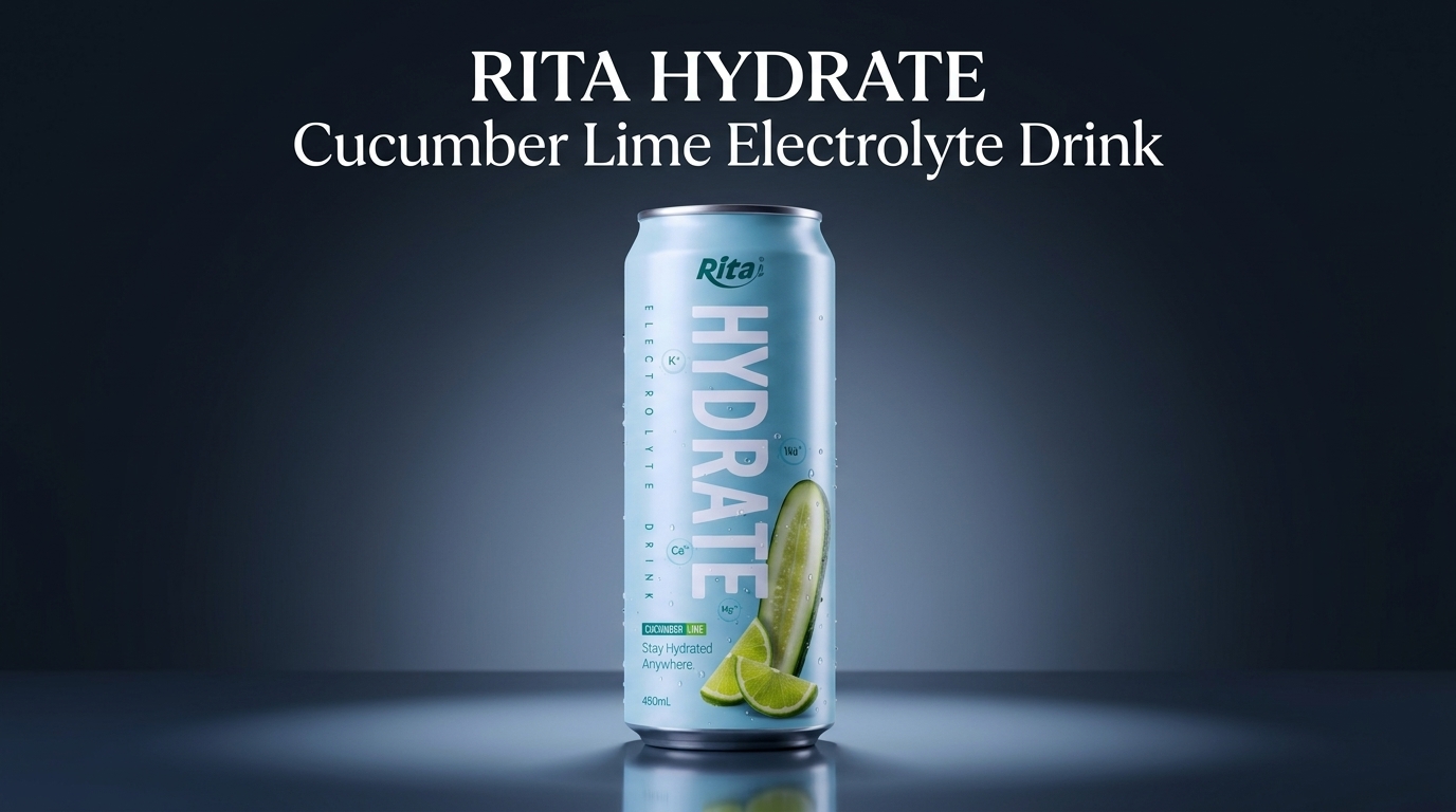 RITA HYDRATE Cucumber Lime Electrolyte Drink: New Innovation for the Americas Market