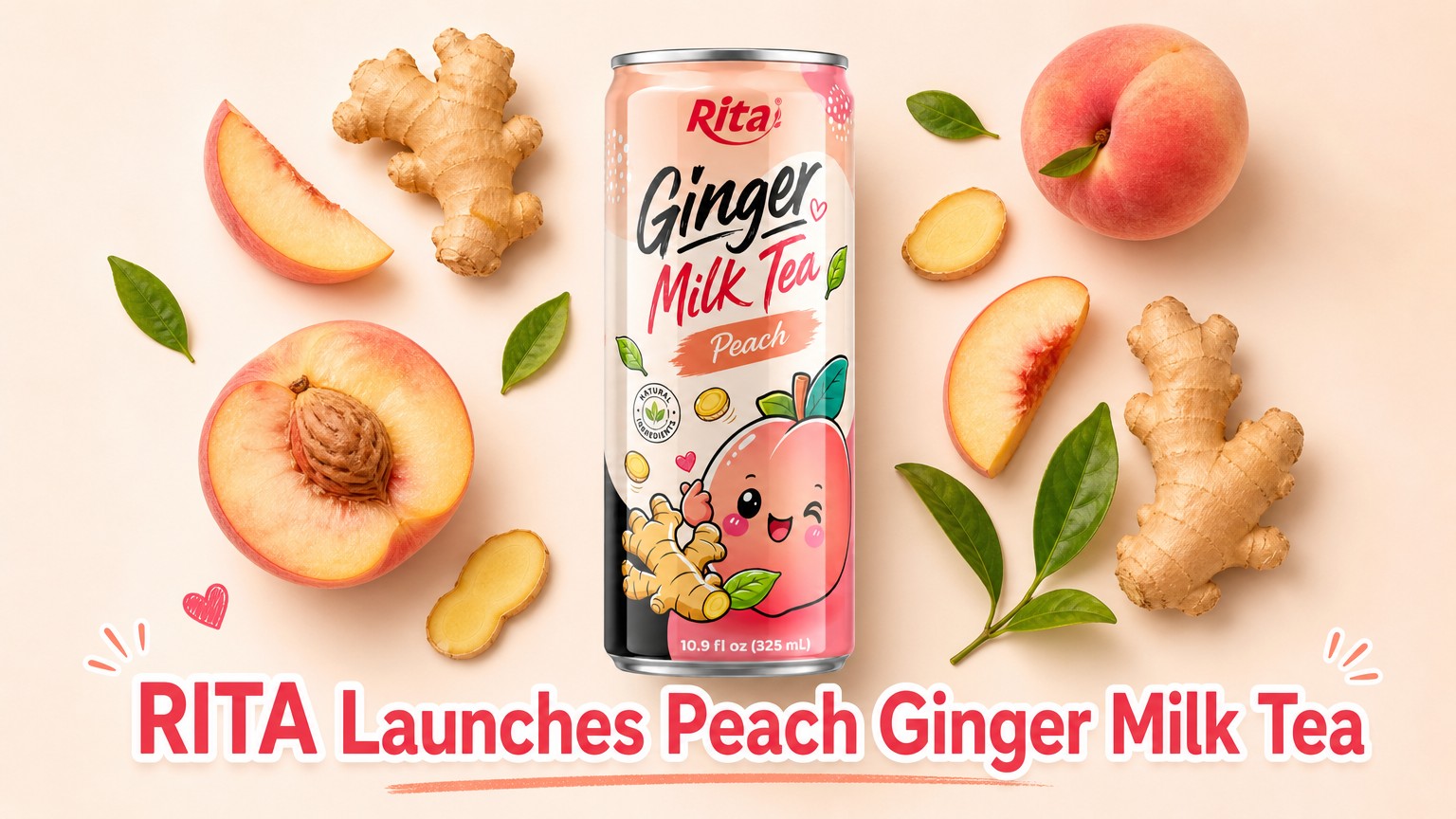 RITA Introduces Innovative Ginger Milk Tea with Peach Flavor to RTD Market