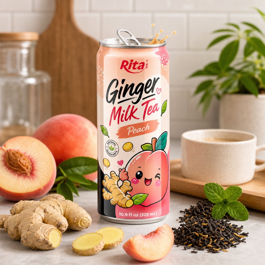 RITA Introduces Innovative Ginger Milk Tea with Peach Flavor to RTD Market - Image 1