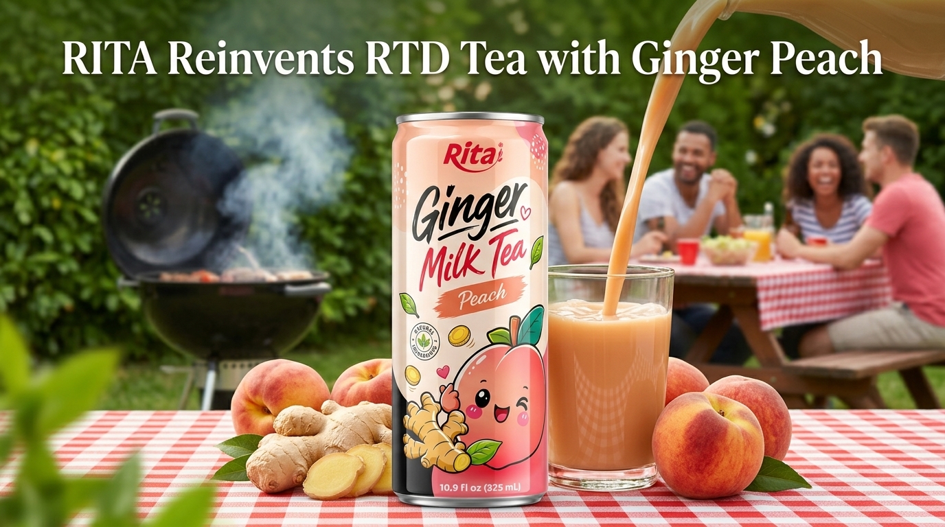 RITA Reinvents RTD Tea with Ginger Milk Tea and Peach Flavor