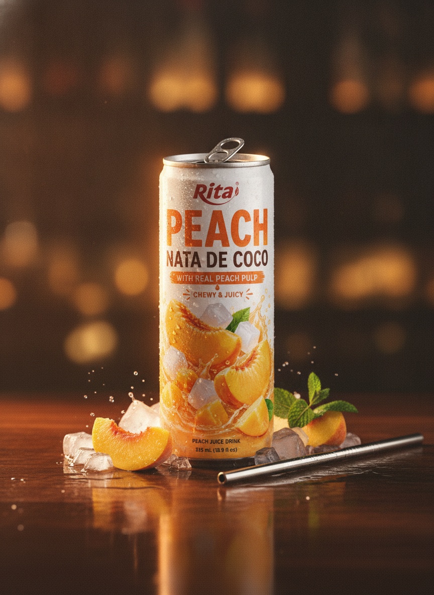 RITA’s Peach Nata De Coco: A New Contender in the Americas Beverage Market - Image 1