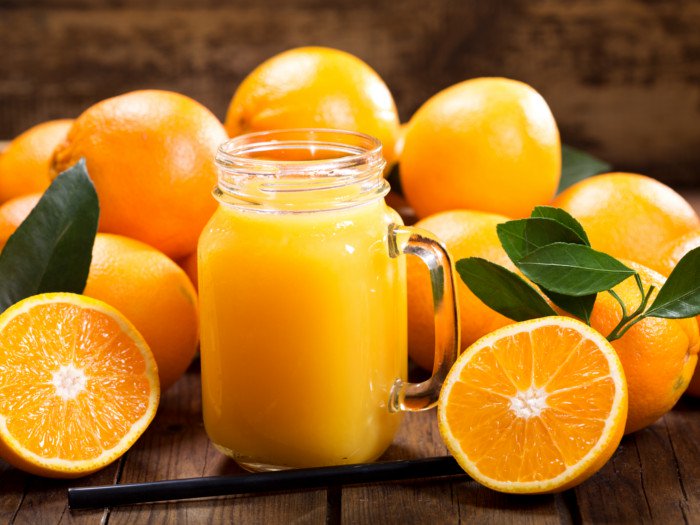 orange fruit drink