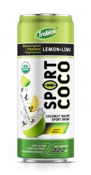 320 ml Canned Carbonated Sports Coconut Water Lime and Lemon Flavor (Sport-coco 03)