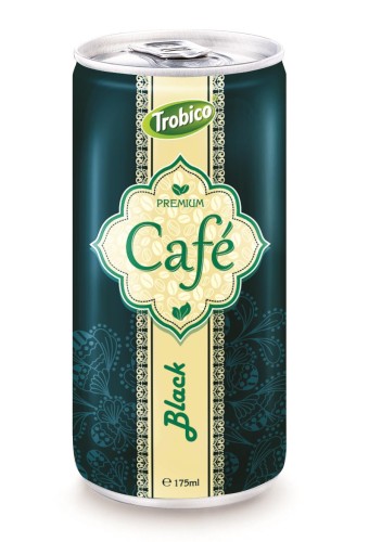 Supplier Beverage 175ml Aluminum can Best Black Coffee Drink