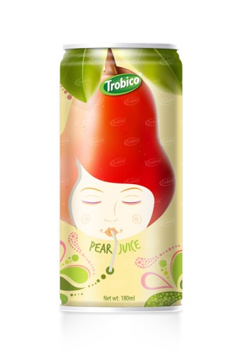 180ml Aluminum  can Natural Pear Fruit Juice Drink