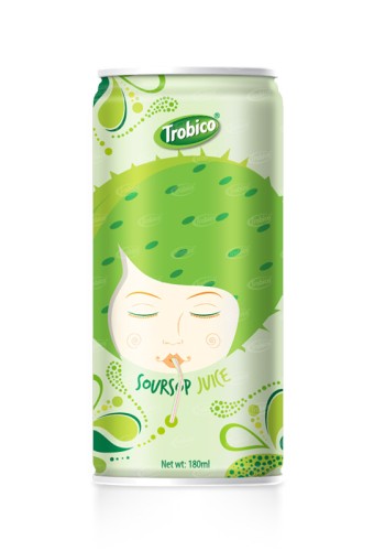 180ml Aluminum  can Natural Soursop Fruit Juice Drink