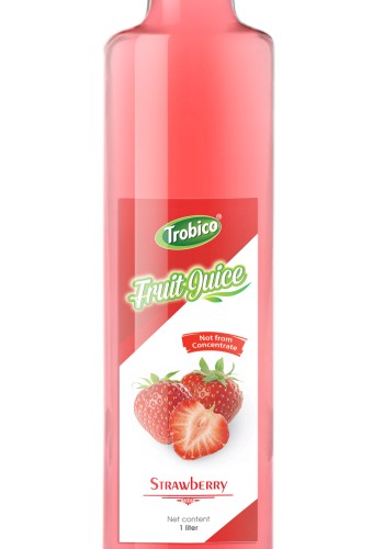 1L Glass bottle Strawberry Juice