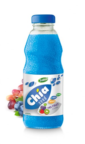 250ml Chia Seed Mix Fruit Flavour Glass bottle - Beverage Manufacturer