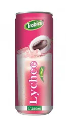 Manufacturer Beverage 250ml Canned Natural Lychee Fruit Drink