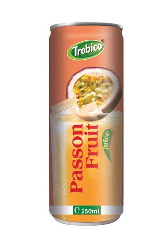 OEM High Quality 250ml Canned Natural Passion Fruit Drink