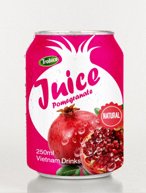 250ml Canned Natural Pomegranate Fruit Juice