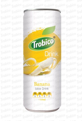 250ml alu can Natural Banana Juice Drink