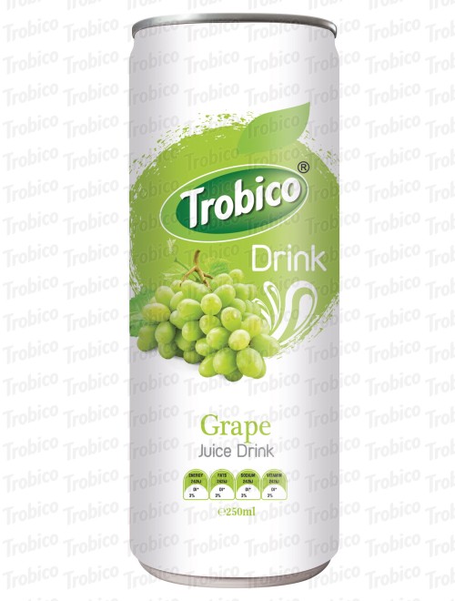 250ml alu can Natural Grape Juice Drink