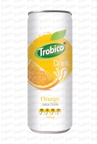250ml alu can Natural Orange Juice Drink