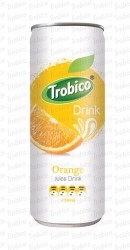 250ml alu can Natural Orange Juice Drink