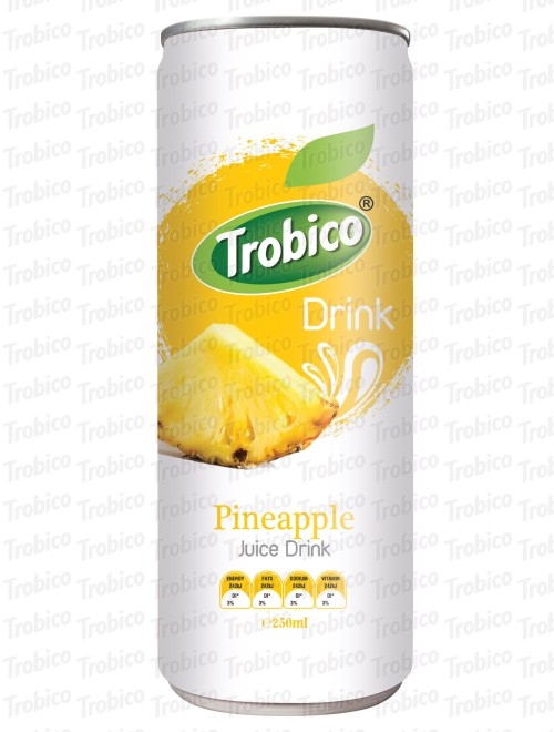 250ml alu can Natural Pineapple Juice Drink