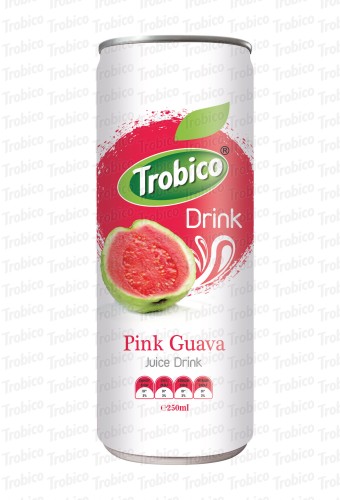 250ml alu can Natural Pink Guava Juice Drink