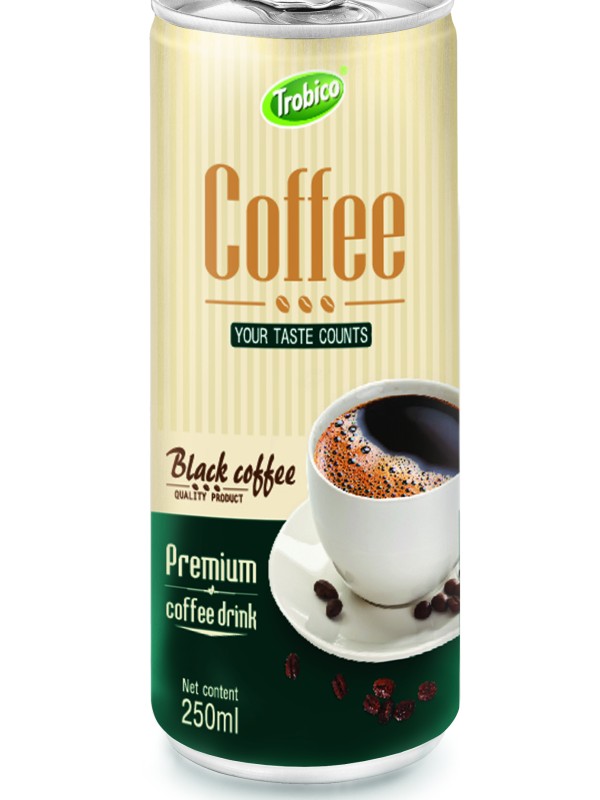 250mlcanned NaturalBlackCoffeeDrink