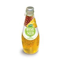 290ml Glass bottle Basil Seed with Pineapple Juice Flavor