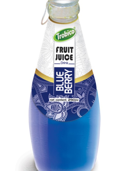 290ml Glass bottle Blueberry Drink