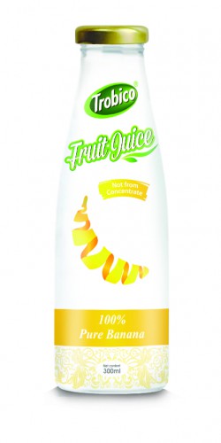 300ml Glass bottle Banana Juice