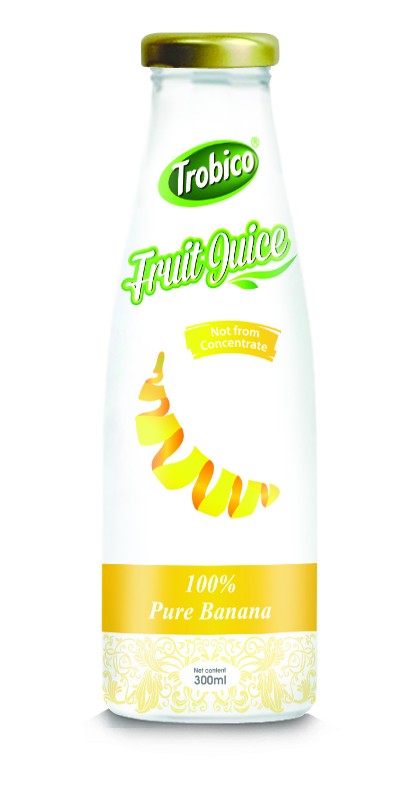 300ml Glass bottle Banana Juice