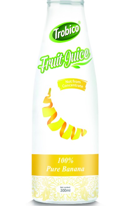 300ml Glass bottle Banana Juice
