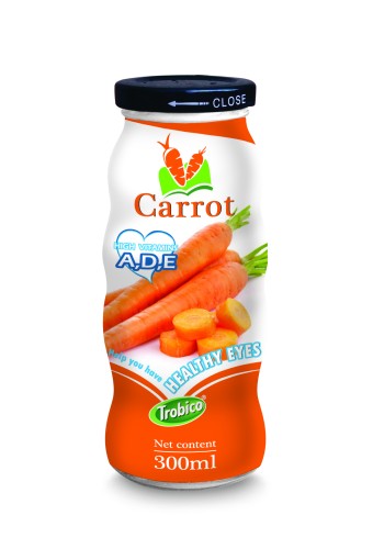 300ml Glass bottle High Quality Healthy Eyes Carrot Juice Drink