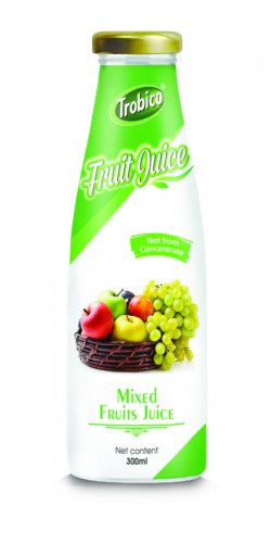 300ml Glass bottle Mix Fruit Juice