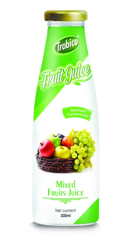 300ml Glass bottle Mix Fruit Juice