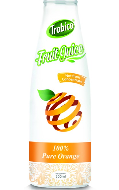 300ml Glass bottle Orange Juice
