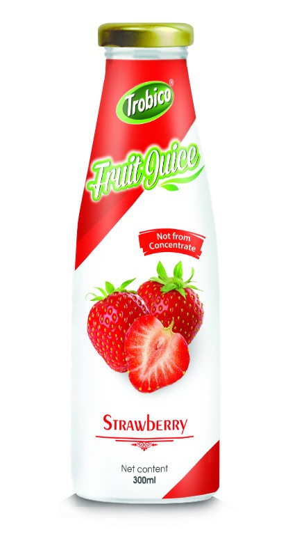 300ml Glass bottle Strawberry Juice