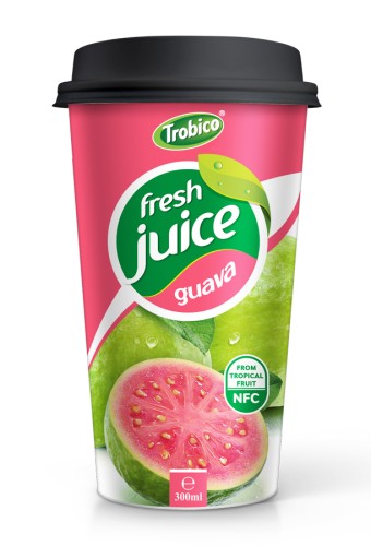 300ml PP Cup Fresh Guava Fruit Juice Drink